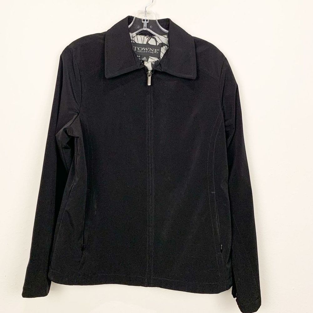 Towne Collection Black Jacket Size M Reg